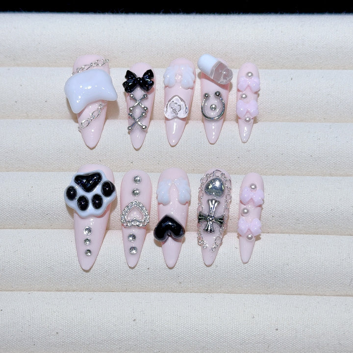 Premium Decorative 3D Nail Art Tips