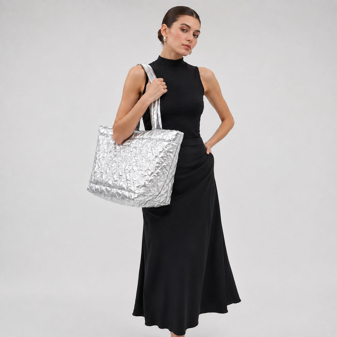 Quilted Shimmer Everyday Tote