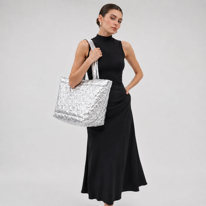 Quilted Shimmer Everyday Tote