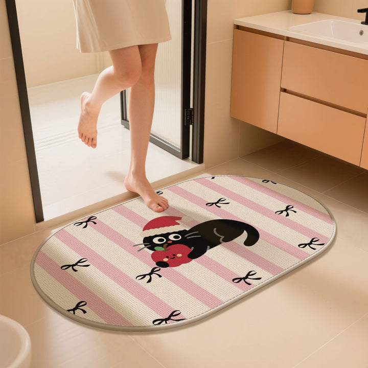 Charming Dog-Themed Bath Mat Kalsten