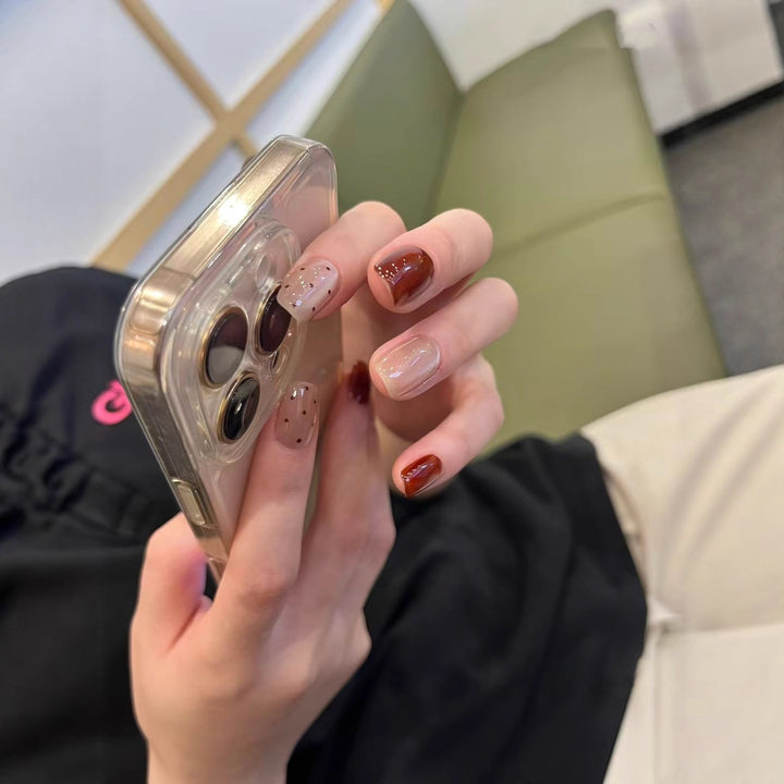Trendy Glossy Press-On Nail Set