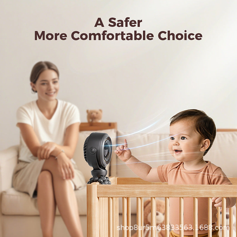 Unisex nan flexible clamp fan with bendable stand arms and LED night light Kalsten
