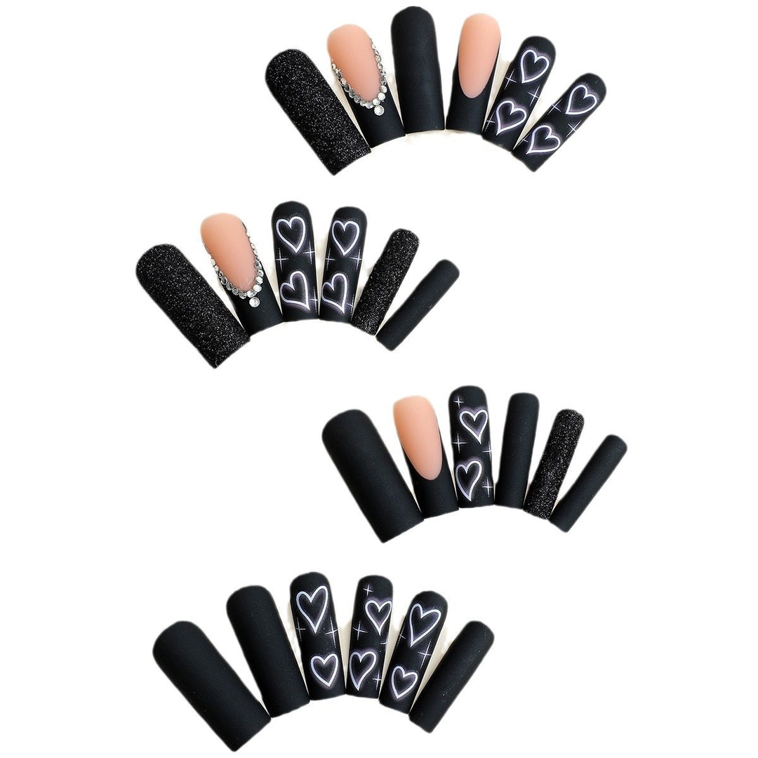 Artistic Heart-Embellished Nail Enhancements Kalsten