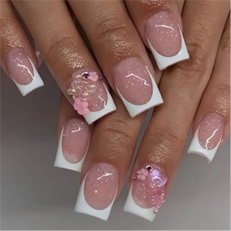 Artistic Press-On Nail Set with Premium Embellishments Kalsten