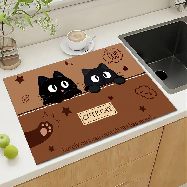 Cute Cartoon Dog Kitchen Mat Kalsten