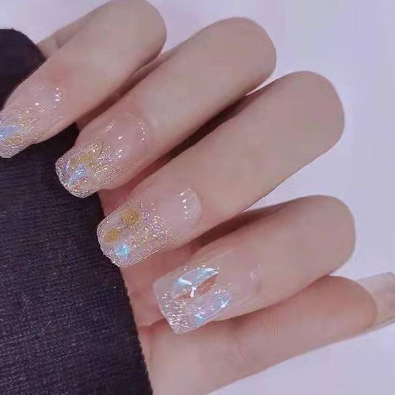 Elegant Glittery Press-On Nails