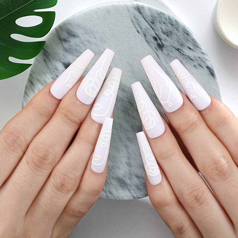 Glossy Design Artificial Nails Kalsten