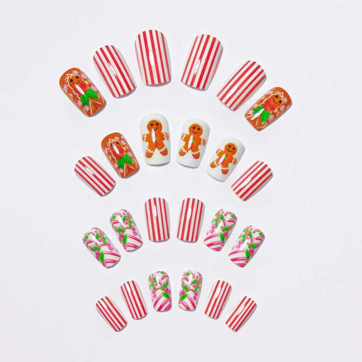 Festive Holiday Gingerbread Nail Art Kalsten