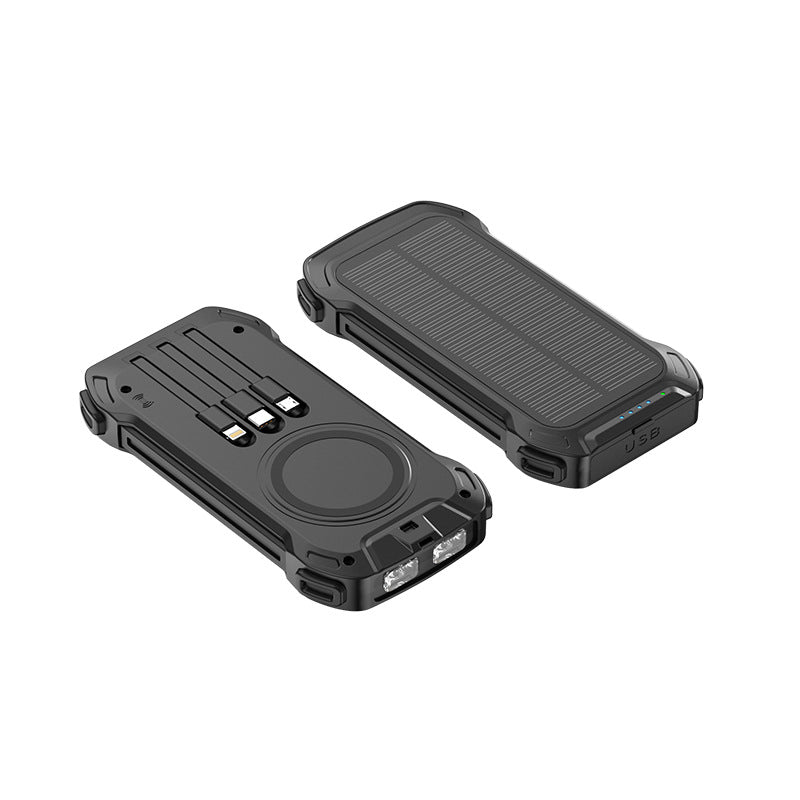 Solar power bank with multifunctional ports and LED light Kalsten