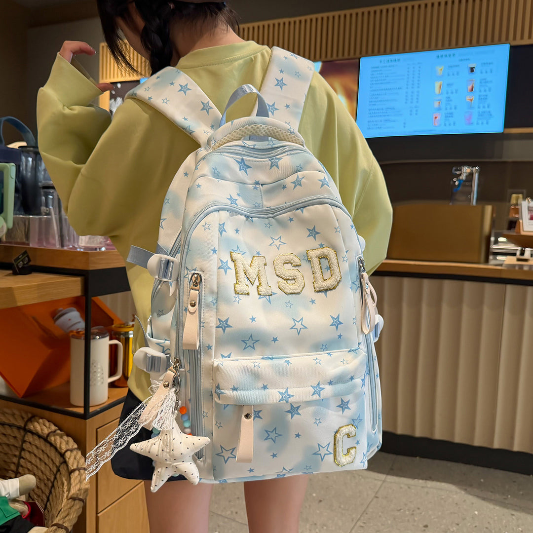 Stylish Graphic Print School Backpack Kalsten
