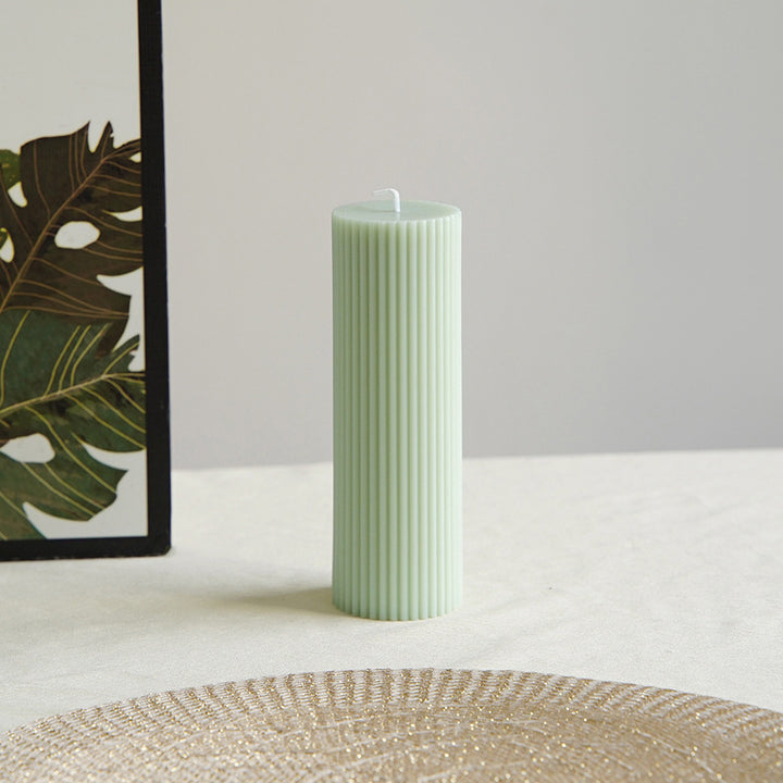 Minimalist Glossy Ceramic Pedestal Candle and Dessert Stand