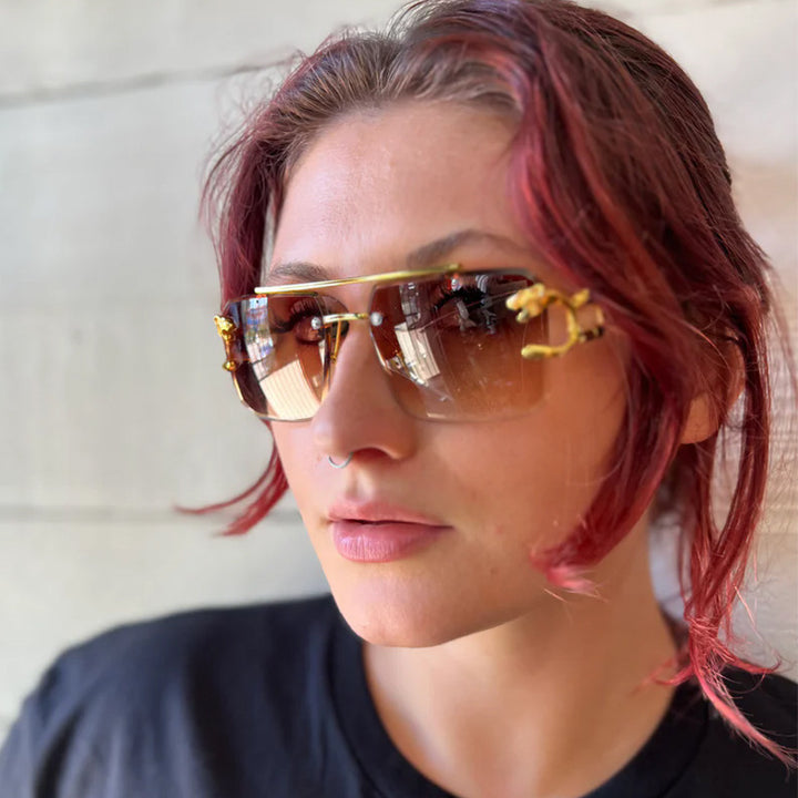 Women's glasses with extravagant frame and luxurious accents Kalsten