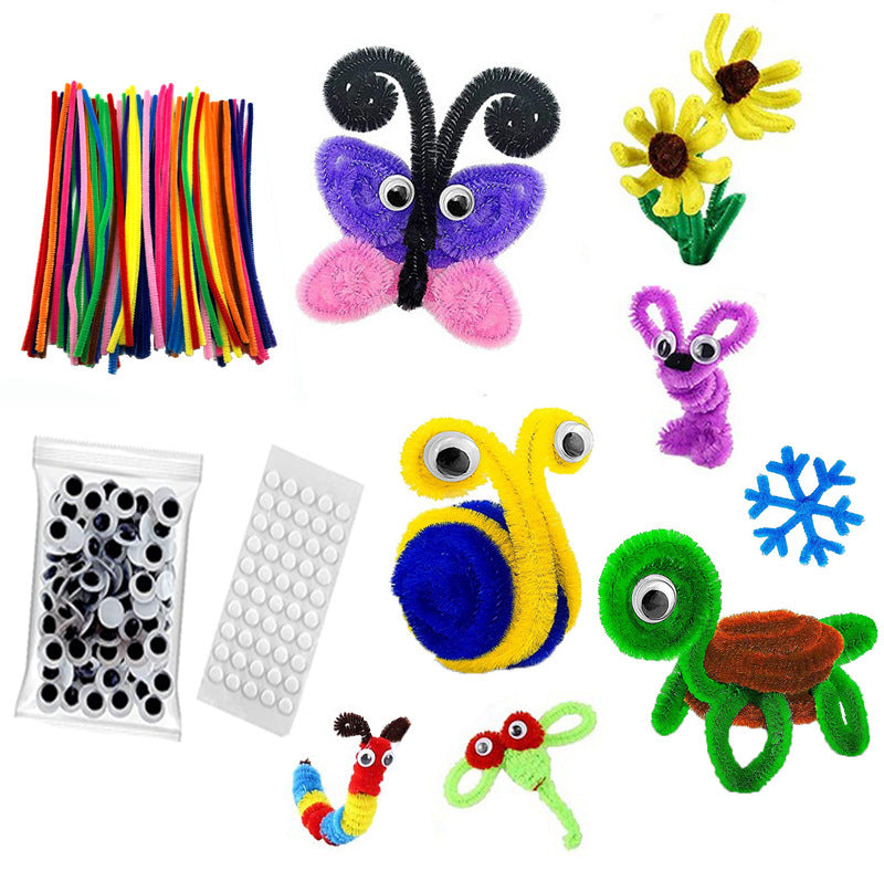 Unisex versatile craft kit with colorful pipe cleaners and googly eyes Kalsten