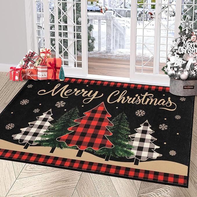 Festive Holiday Area Rug Kalsten