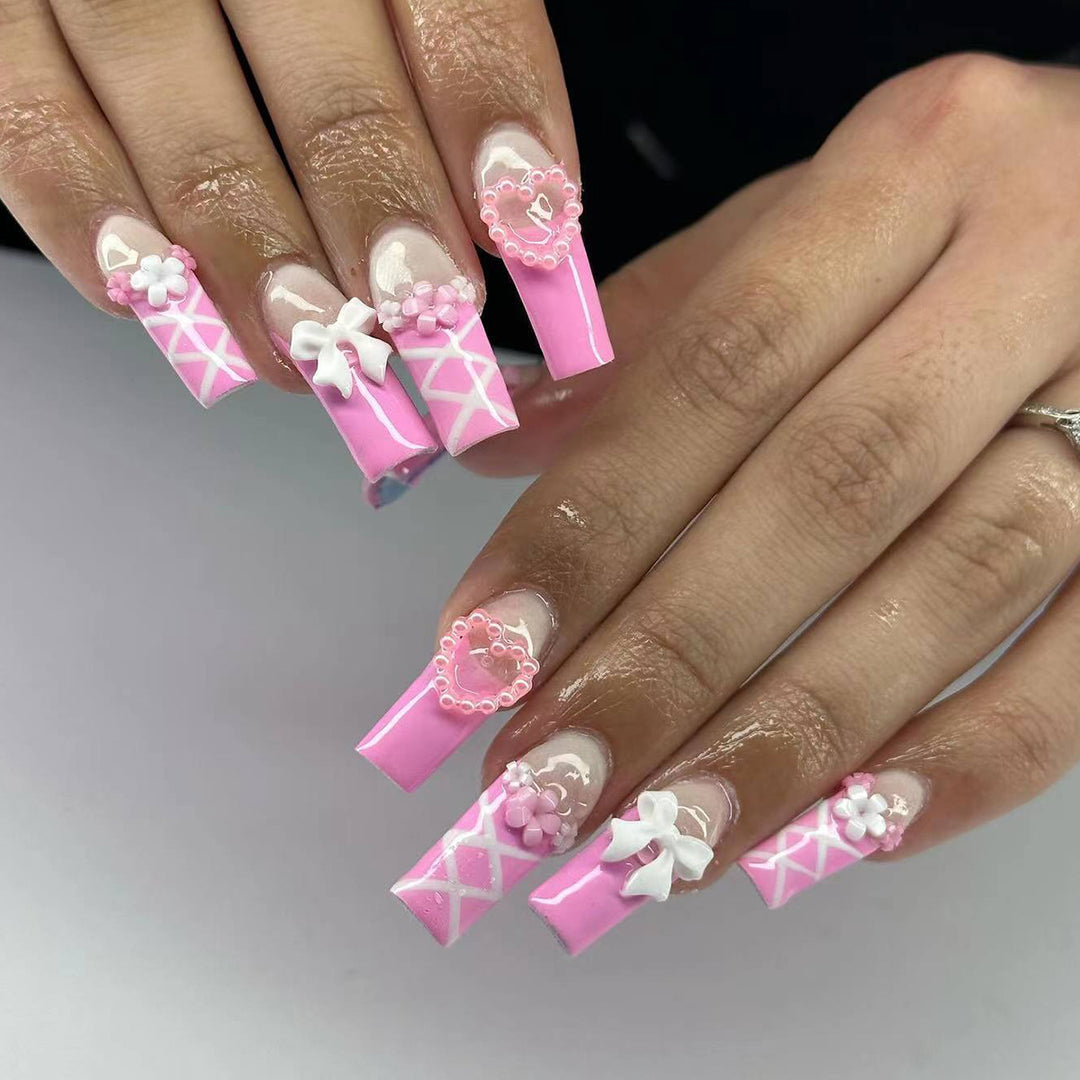 Artful stiletto nails with decorative accents Kalsten