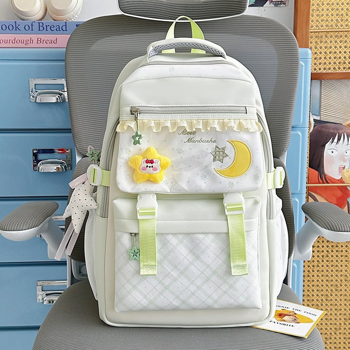 Decorative Graphic Print Backpack Kalsten