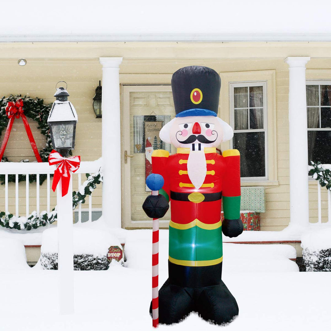 Inflatable Nutcracker Santa