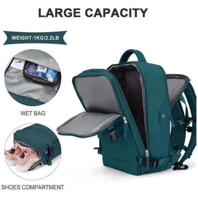 Practical travel bag with separate organizer Kalsten