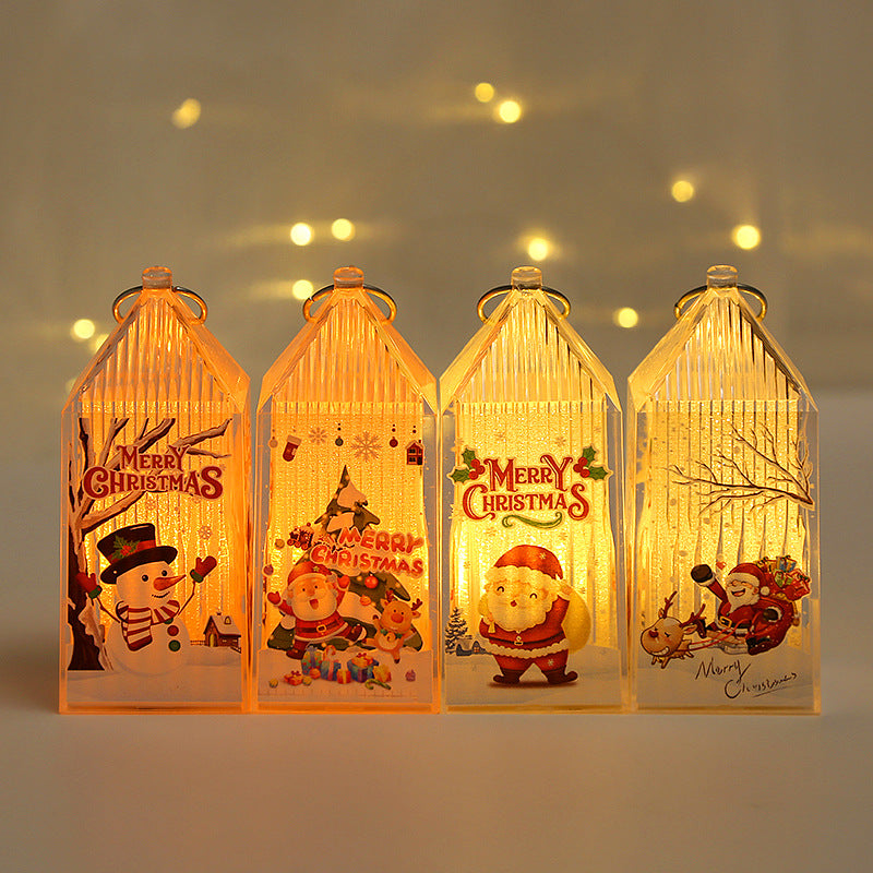 Christmas lantern made of plastic