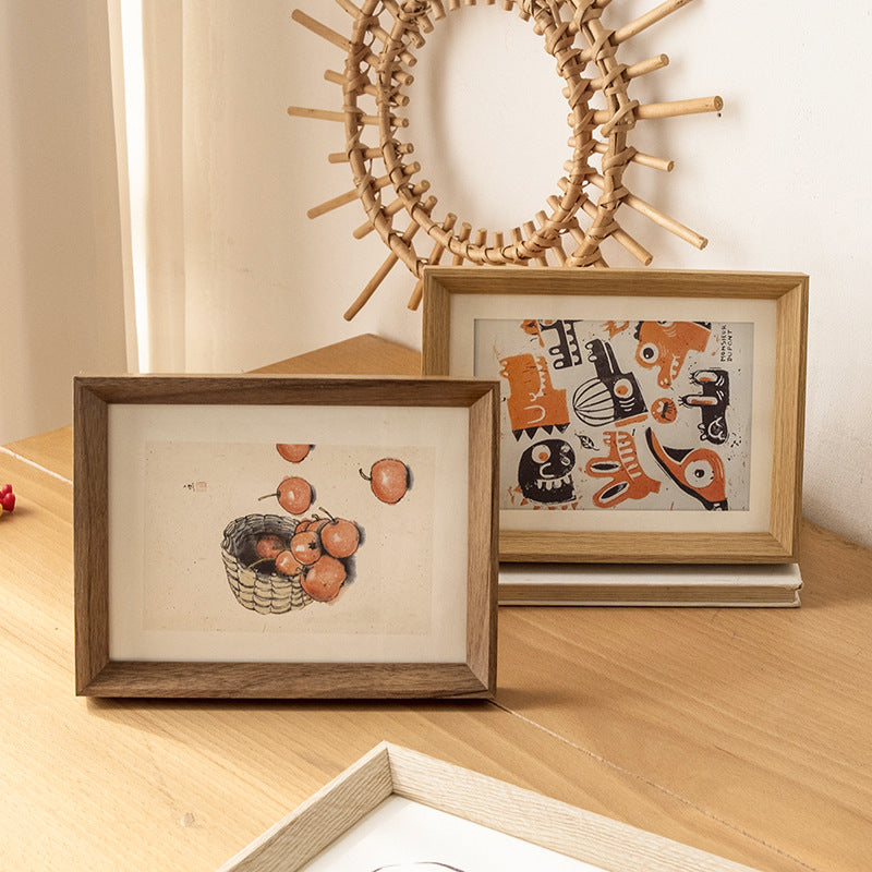Natural Wood Picture Frame for Home Decor