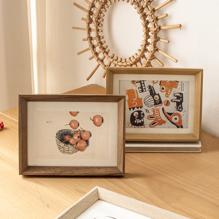 Natural Wood Picture Frame for Home Decor