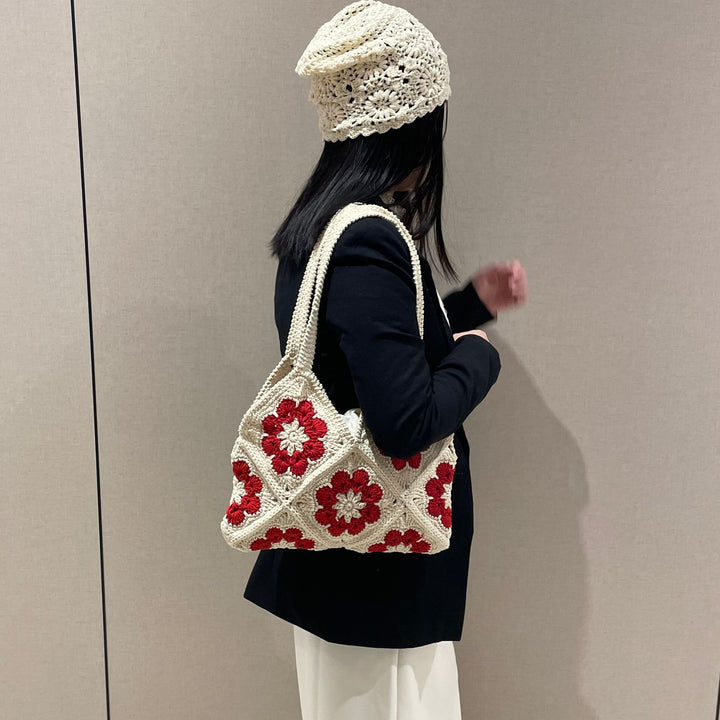 Handcrafted Flower Pattern Bag Kalsten