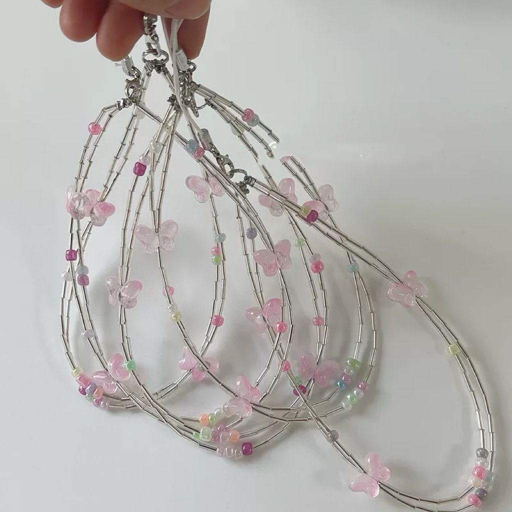 Decorative Butterfly Charm Eyewear Lanyard Kalsten
