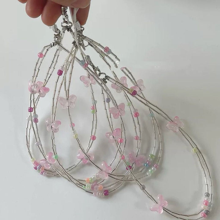 Decorative Butterfly Charm Eyewear Lanyard Kalsten
