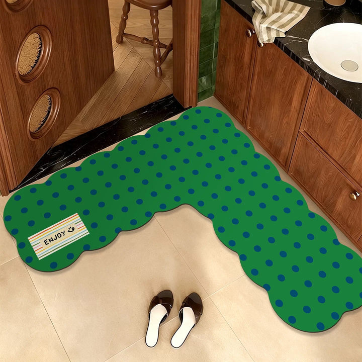 Funky Polka Dot Bath Mat
