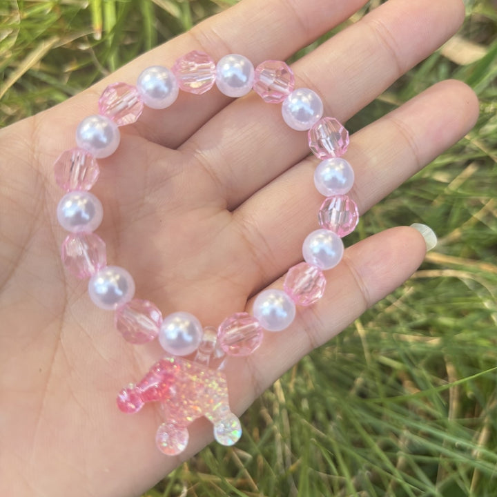 Cute bracelet with elephant charm Made of glass Kalsten