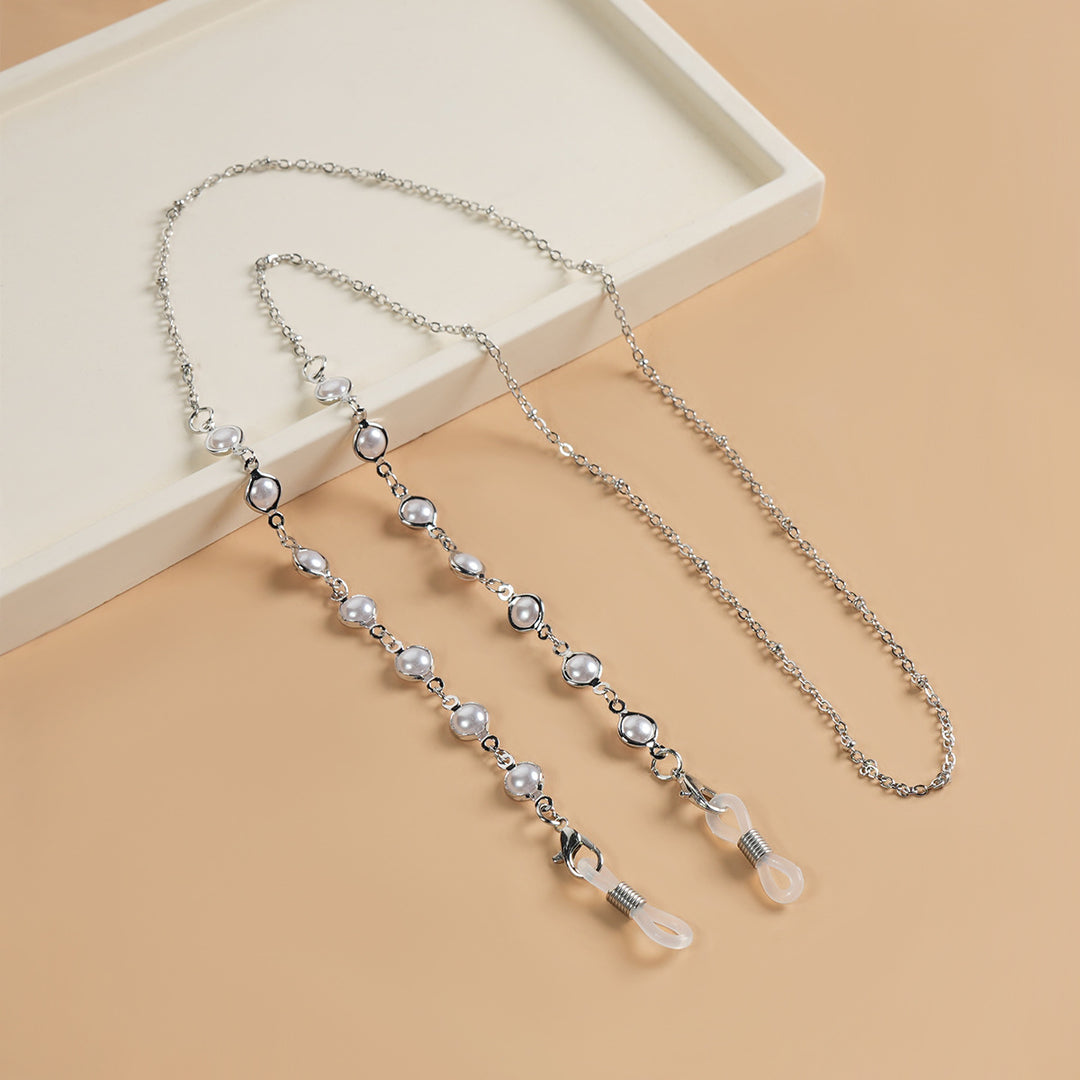 Elegant Pearl-Linked Eyewear Chain Kalsten