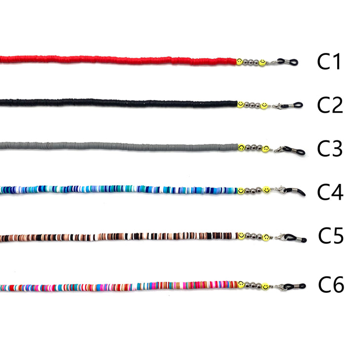 Colorful Smile Bead Eyewear Chain Kalsten