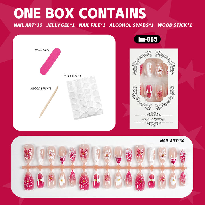 Premium Press-On Nail Art Kit with Accessories
