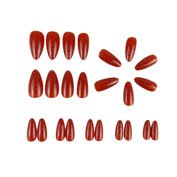 Glittering Stiletto Nail Extensions Kalsten