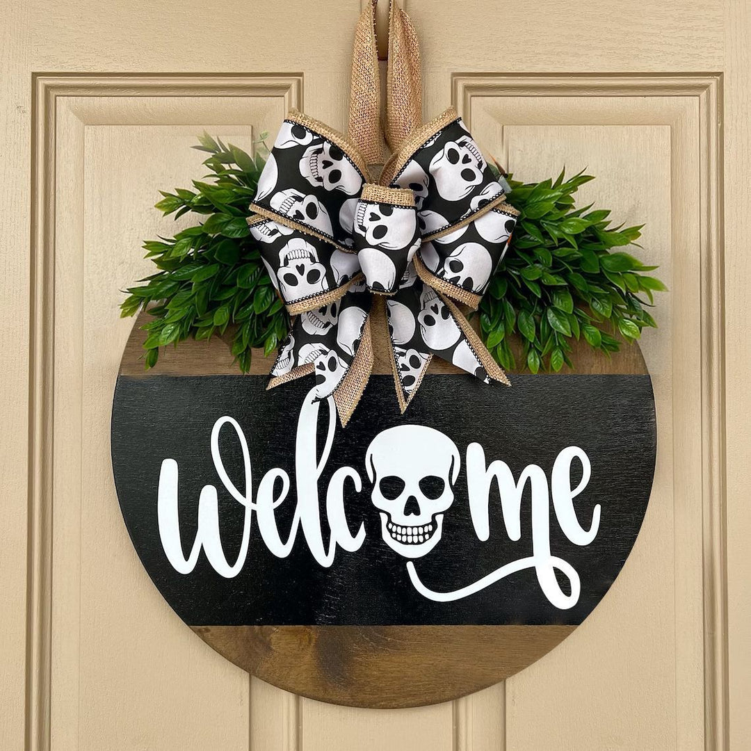 Halloween-Themed Welcome Sign