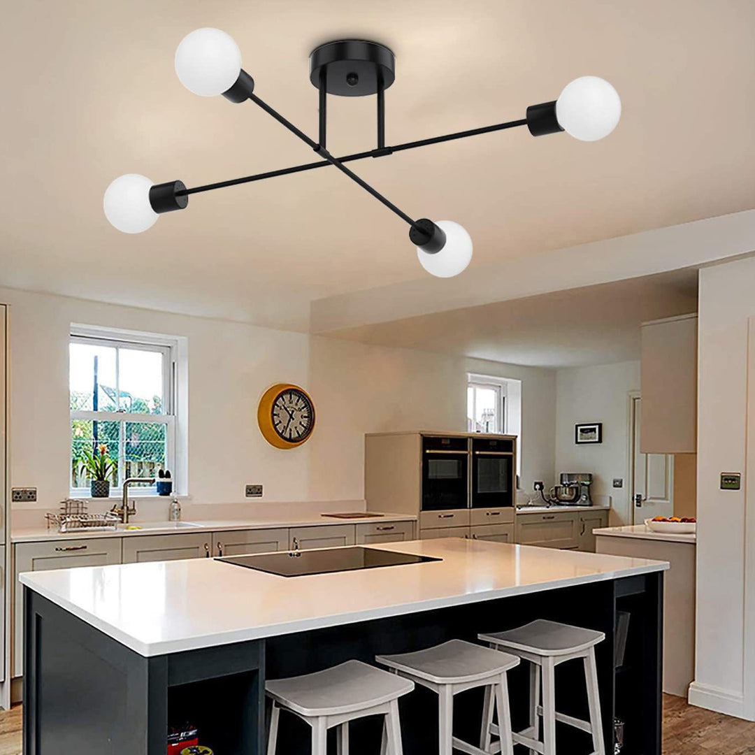 Modern Cross-Arm Ceiling Light