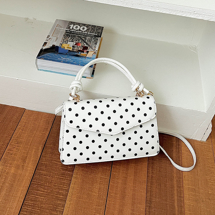 Stylish Polka Dot Handheld Tote