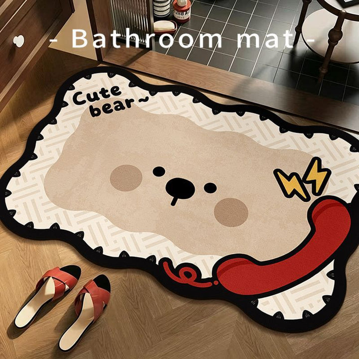 Funny Frog Bathroom Mat