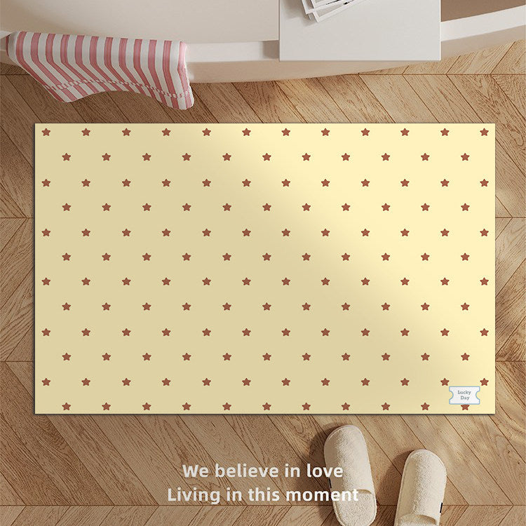 Decorative Star-patterned Bath Mat Kalsten