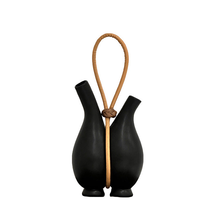 Artistic Double Spout Decorative Vase