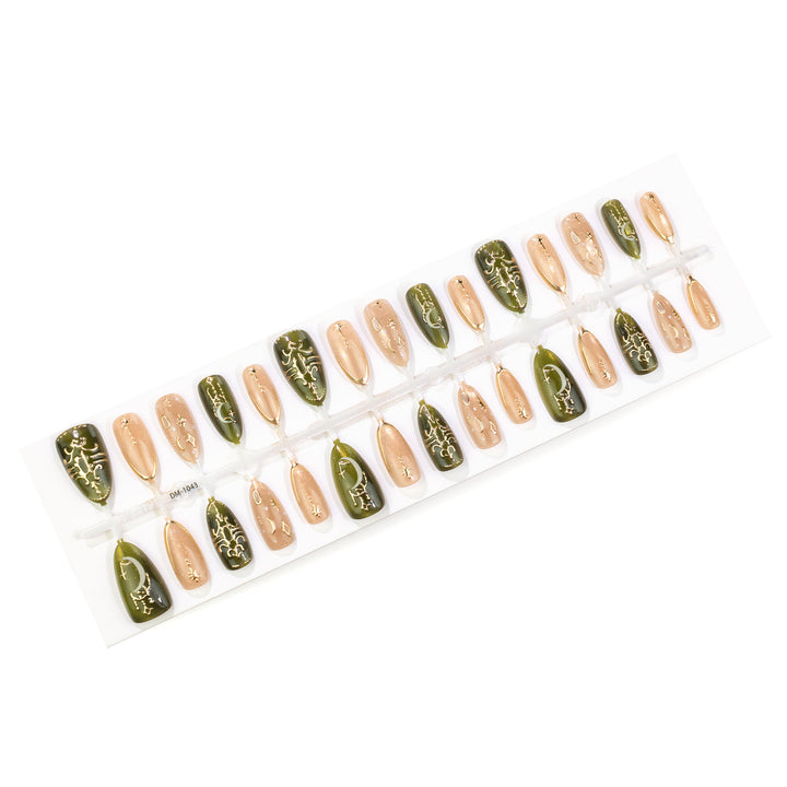 Celestial Themed Press-On Nail Art Set Kalsten
