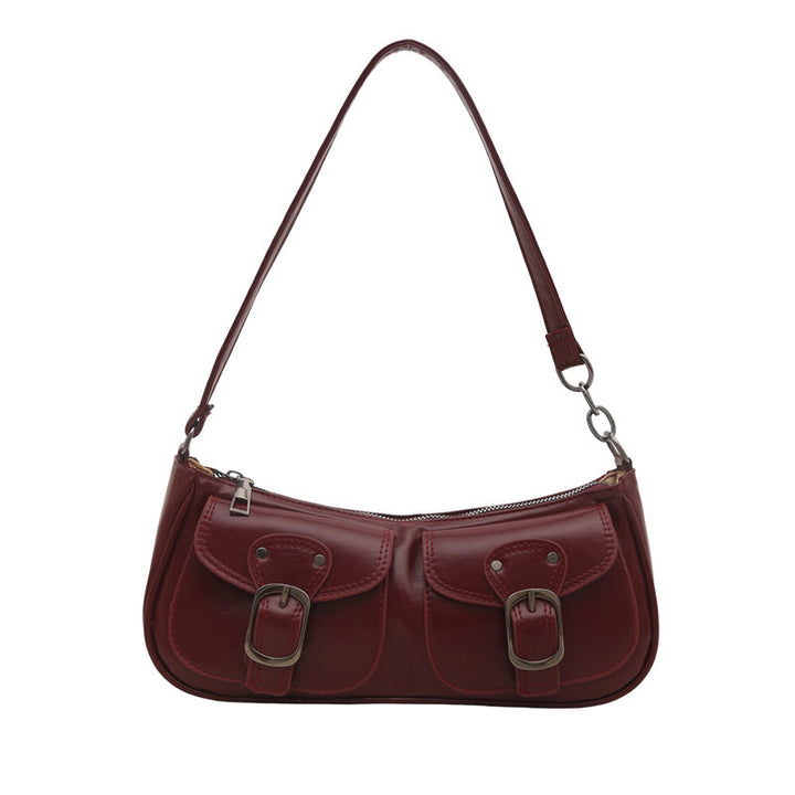 Stylish Dual Pocket Shoulder Bag Kalsten