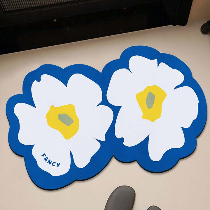 Floral Shaped Decorative Floor Mat