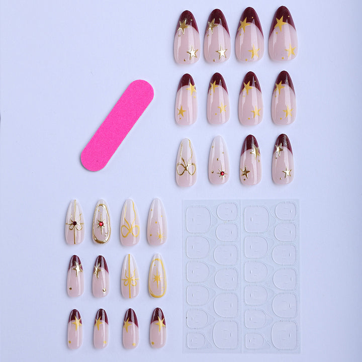 Luxury artificial fingernails with glamorous embellishments Kalsten