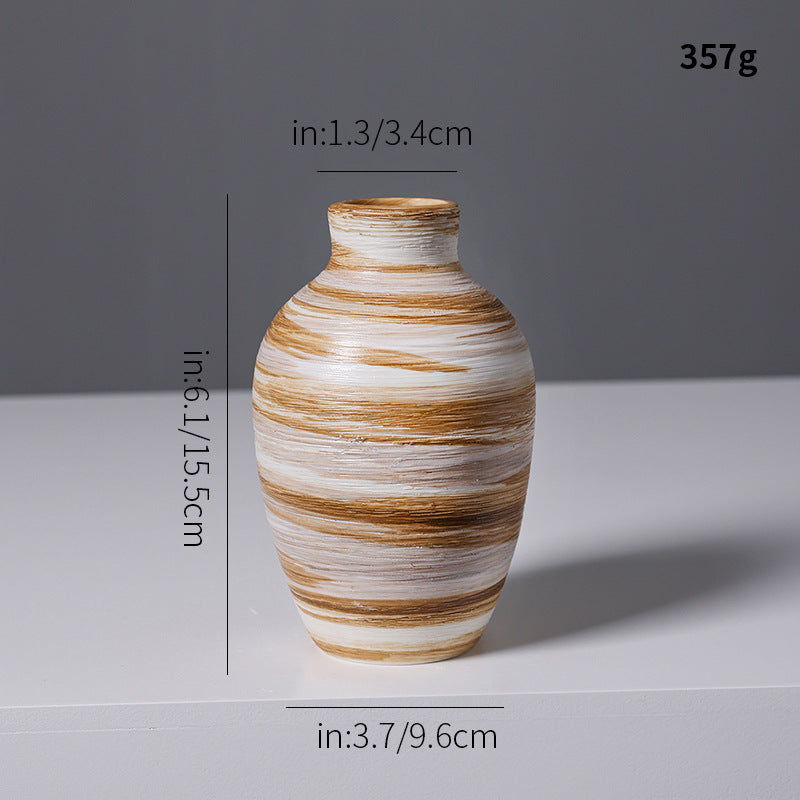 Artistic Spiral Design Ceramic Vase Kalsten