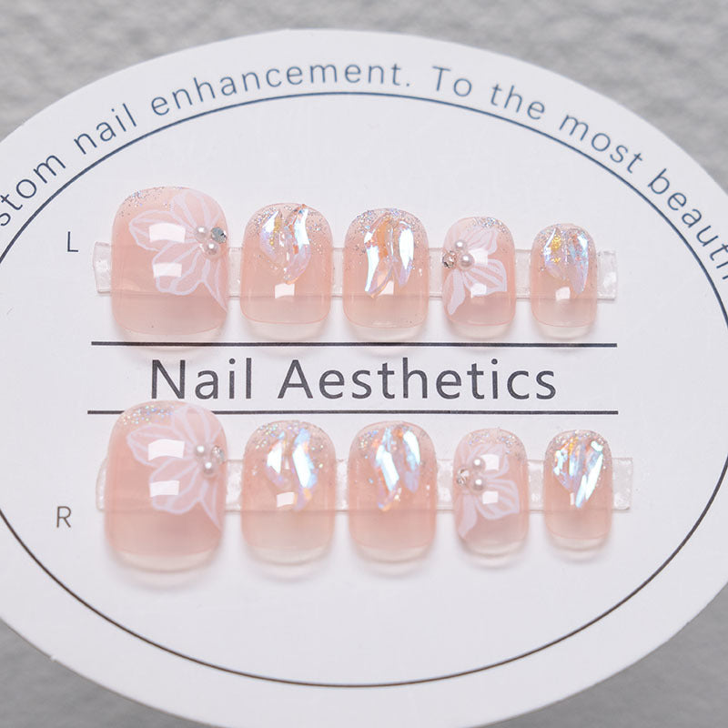 Floral Acrylic Nail Art