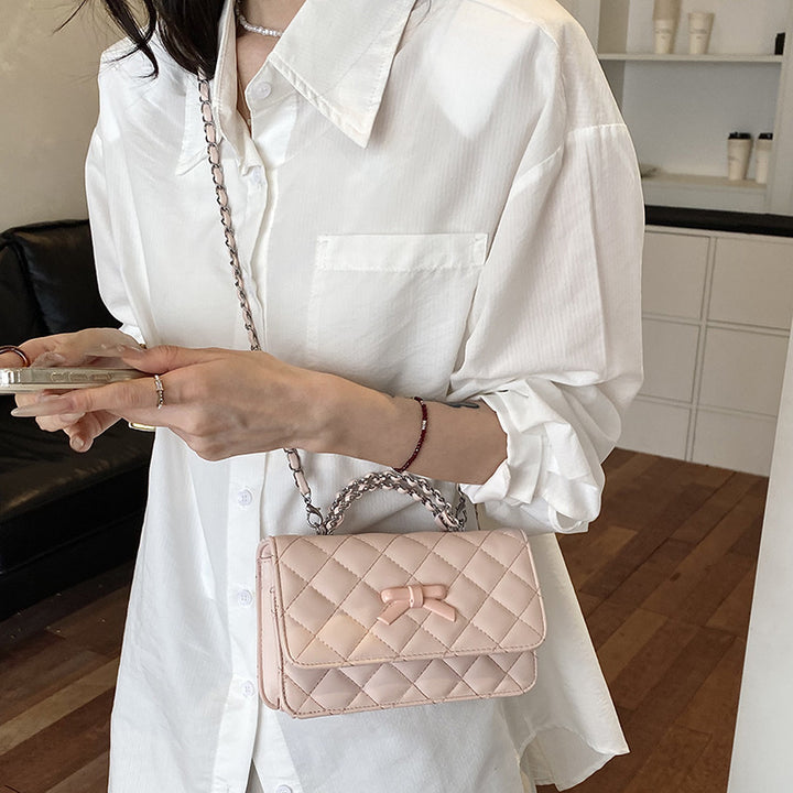 Quilted Bow-Detail Crossbody Bag Kalsten