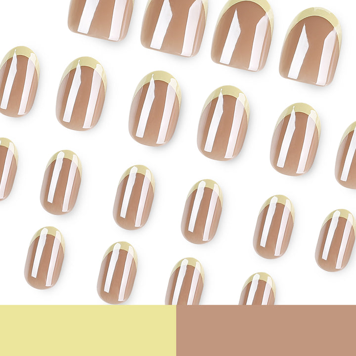 Elegant Nail Art with Translucent Gradient and Precise French Tip Kalsten