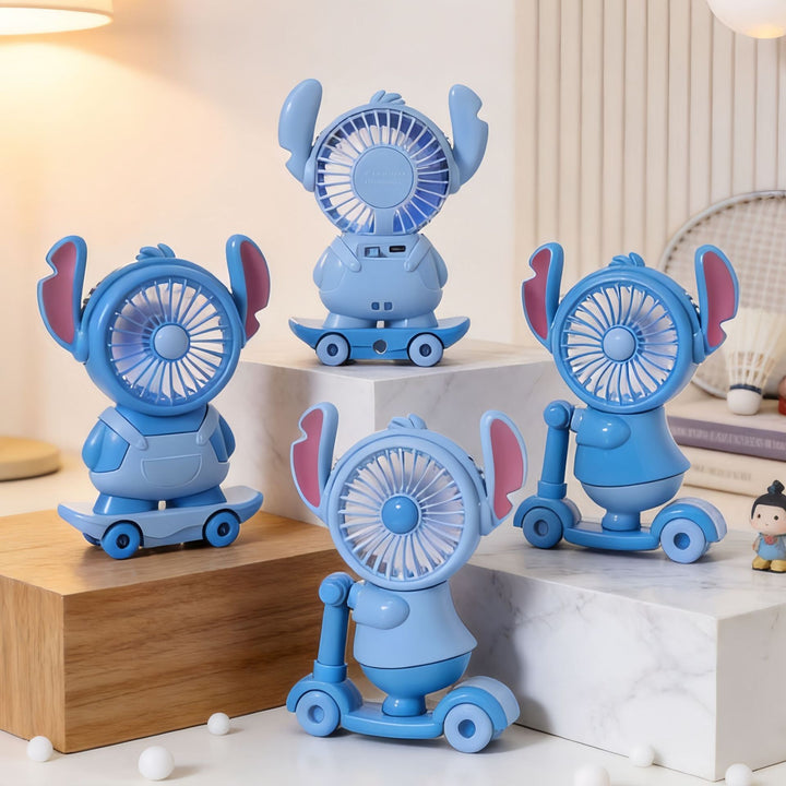 Ladies Portable Toy Fan with LED Lighting and USB Charging Kalsten