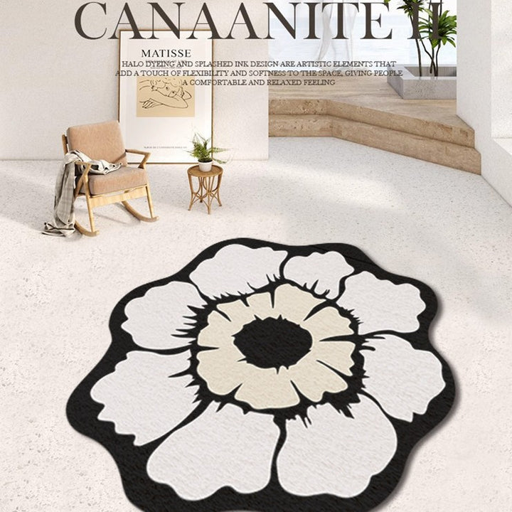 Floral Shaped Area Rug